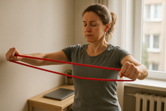 Skulderövningar med elastik: stärka och lindra smärta med enkla tekniker för övningsläsare