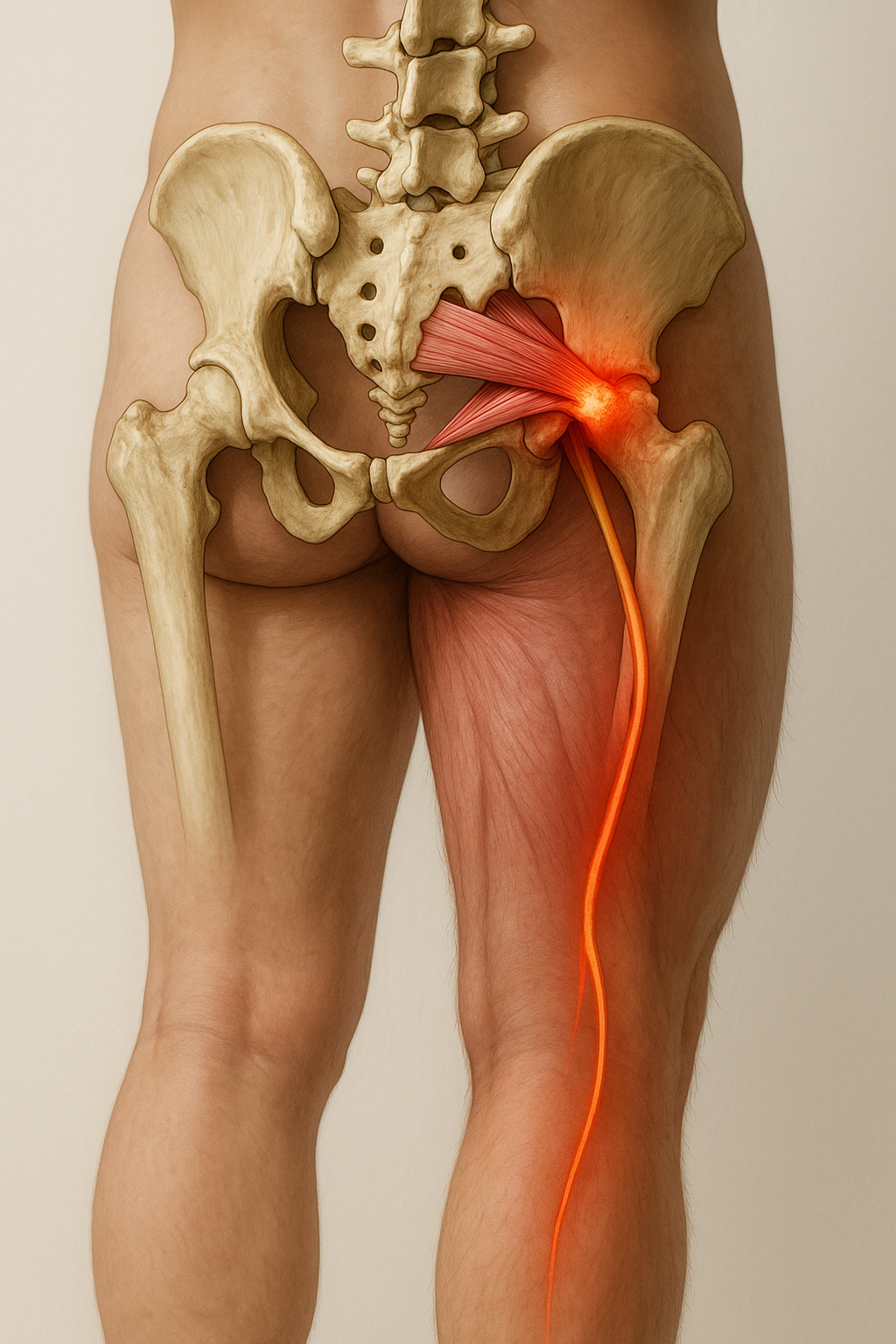 Upptäck hemligheterna bakom att lindra piriformis syndrom hemma - Illustration