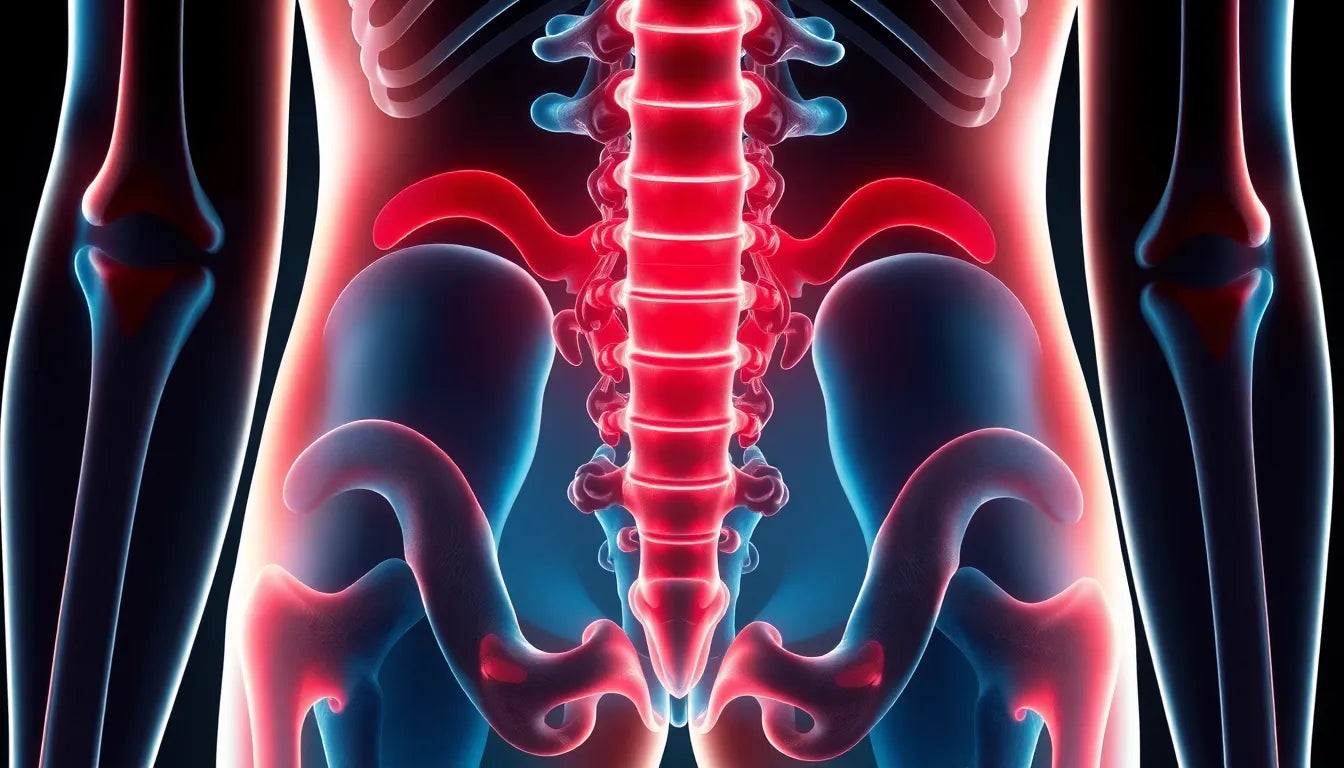 Upptäck orsakerna bakom smärta i ländryggen och sätet – och hur du lindrar den effektivt - Illustration