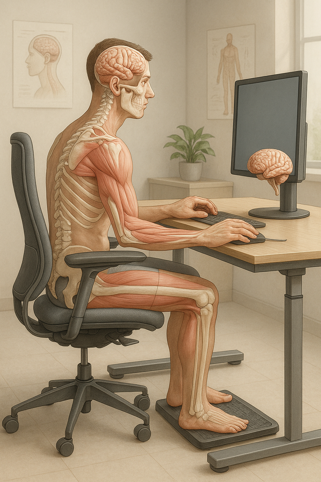 Upptäck ergonomins betydelse för din hälsa och produktivitet - Illustration
