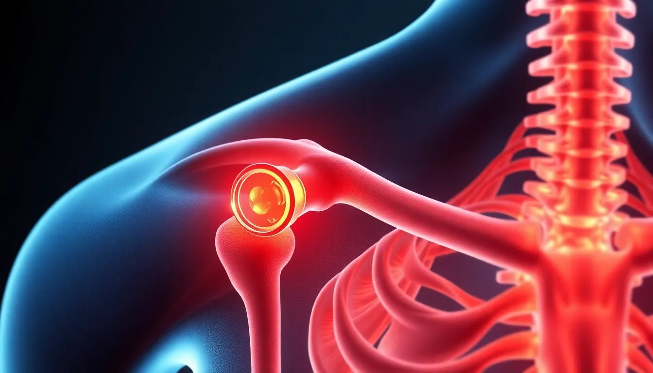Smärta mellan skulderbladen: är det diskbråck? - Illustration