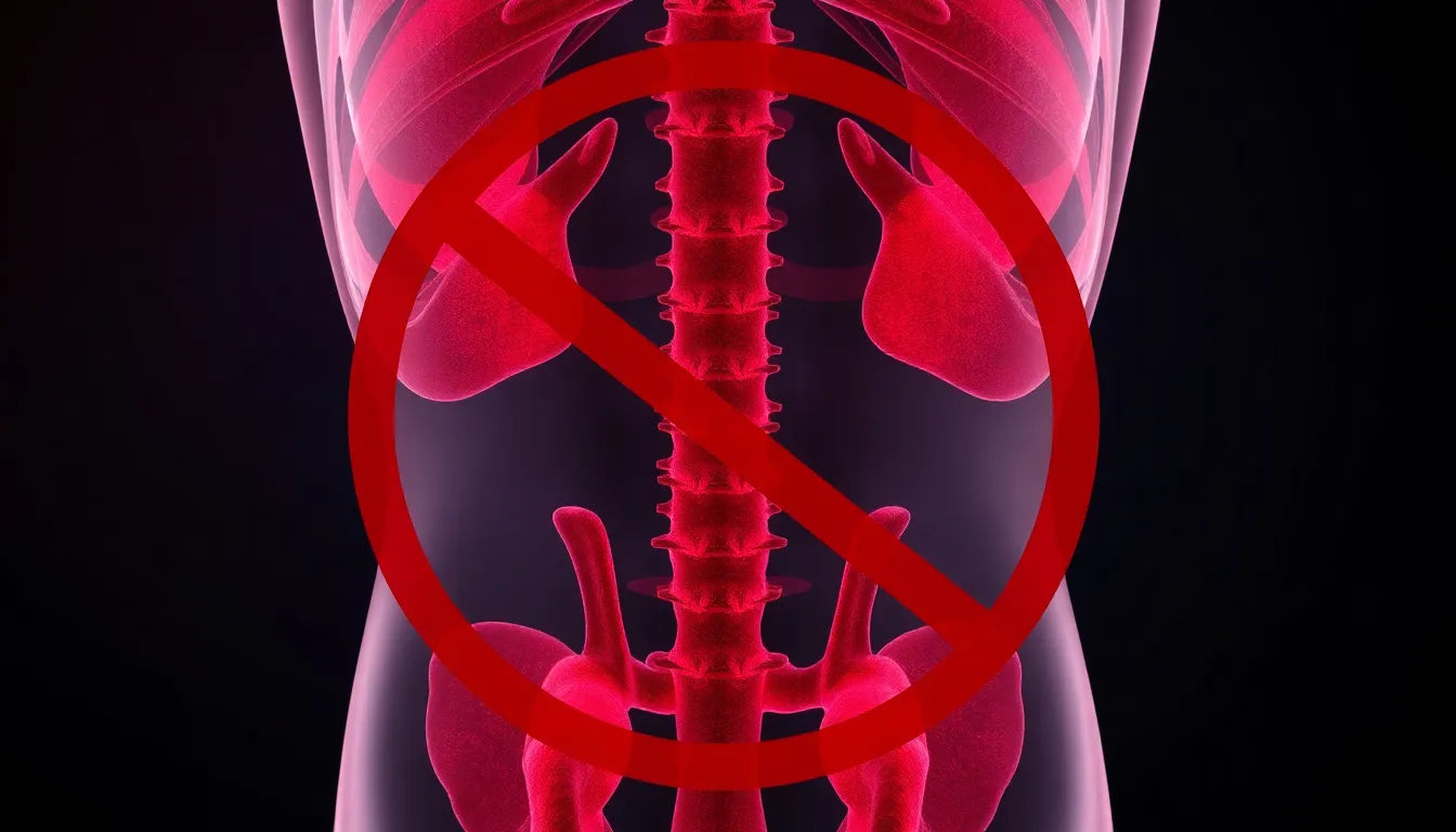 Säg hej då till smärta i nedre delen av ryggen - Illustration