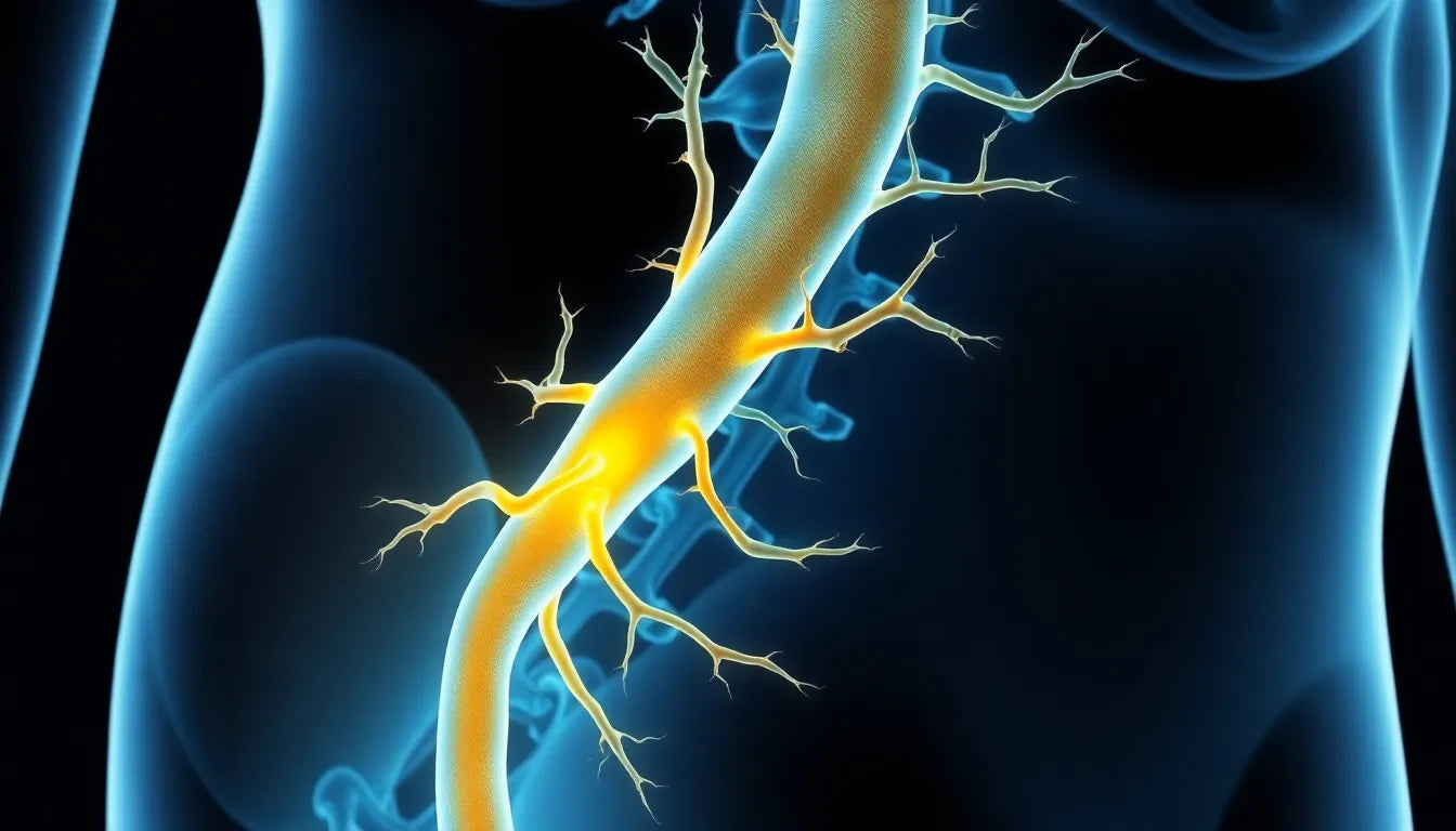 Upptäck ischiasnervens fascinerande resa genom kroppen - Illustration
