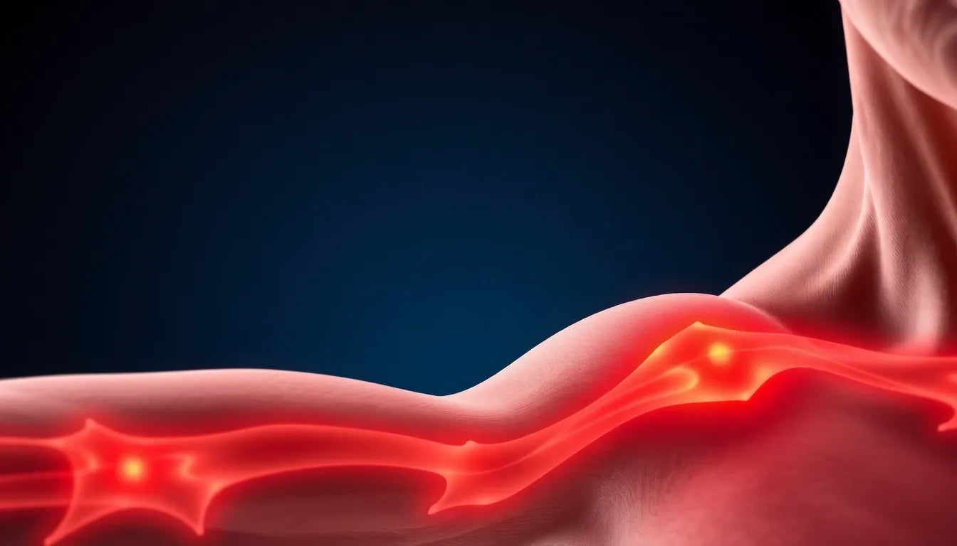 Säg hejdå till smärtor i nacke, skulder och överarm med dessa enkla tips - Illustration