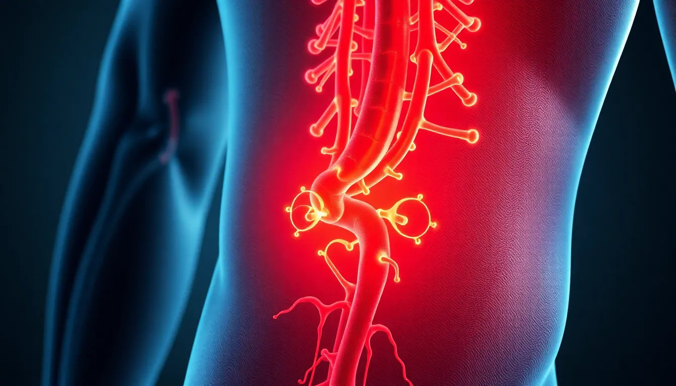 Frigör dig från smärtan: effektiva strategier för att hantera diskbråck med nervpåverkan - Illustration