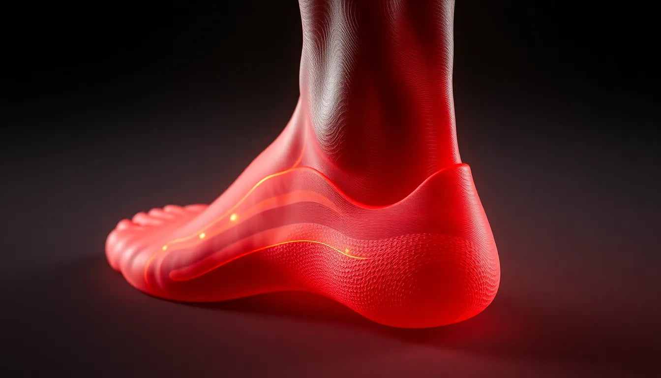 Upptäck orsakerna till smärta i foten när du går och hur du lindrar den - Illustration