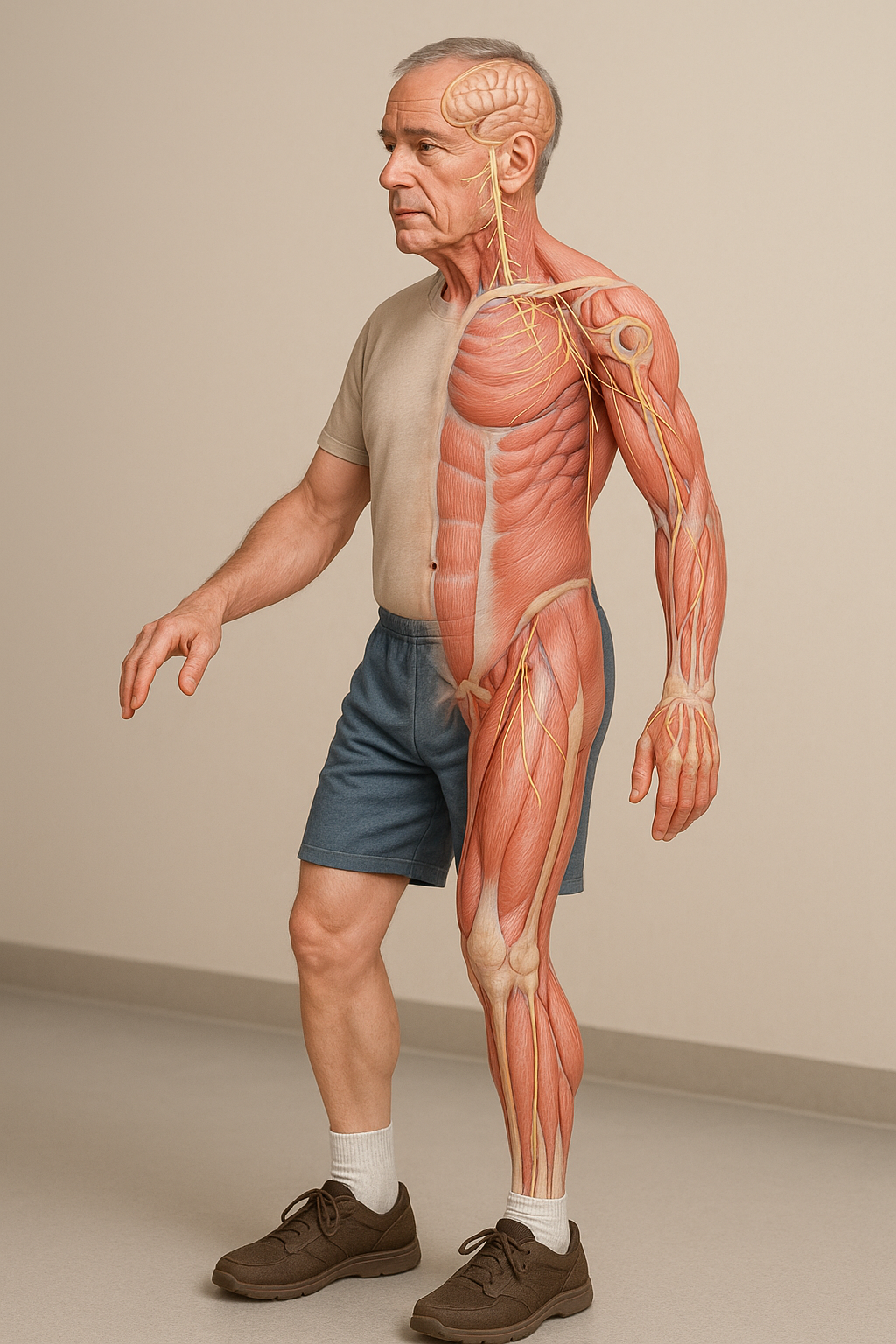 Förbättra din balans och välbefinnande med effektiv postural kontroll - Illustration
