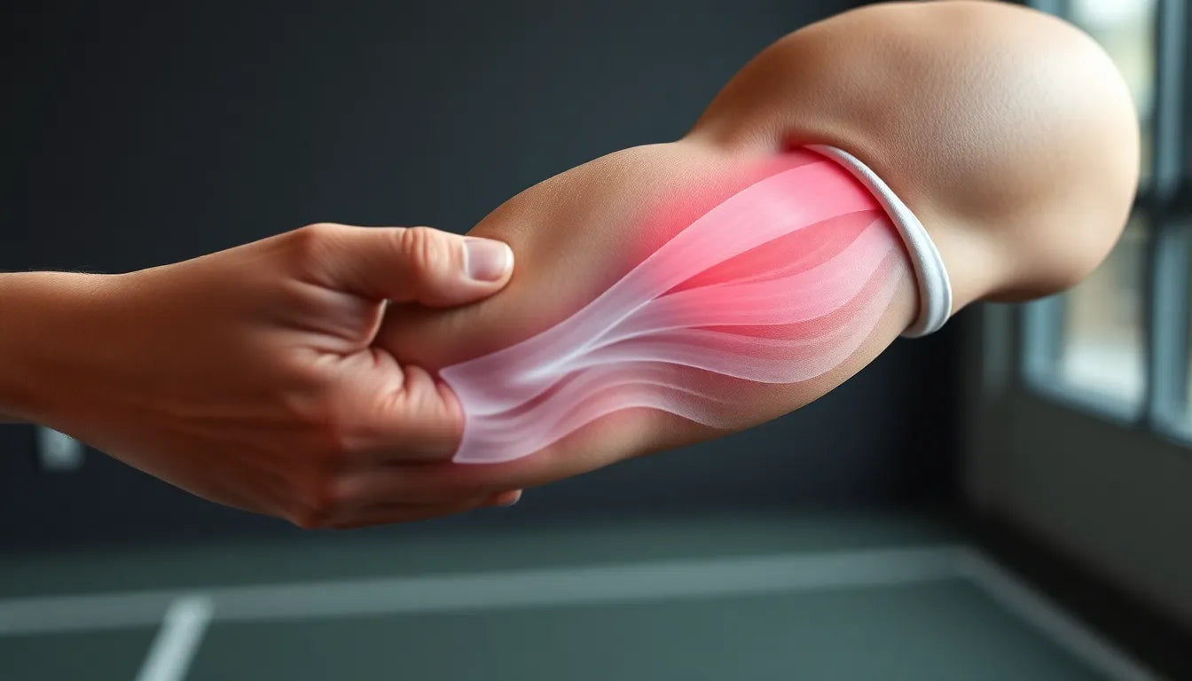 Effektiva övningar för övningsläsare med tennisarmbåge - Illustration