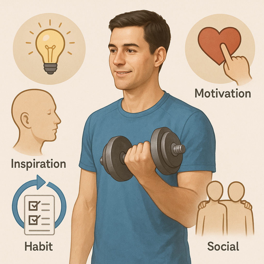 Kickstarta din träningsresa med oemotståndlig träningsmotivation - Illustration