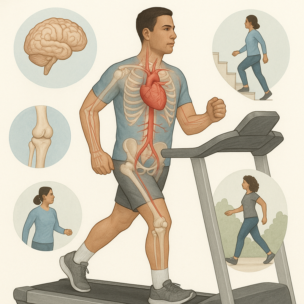 Fitness och hälsa: vägen till ett balanserat liv - Illustration