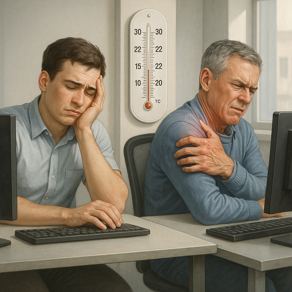 Så påverkar temperaturen din produktivitet på jobbet - Illustration