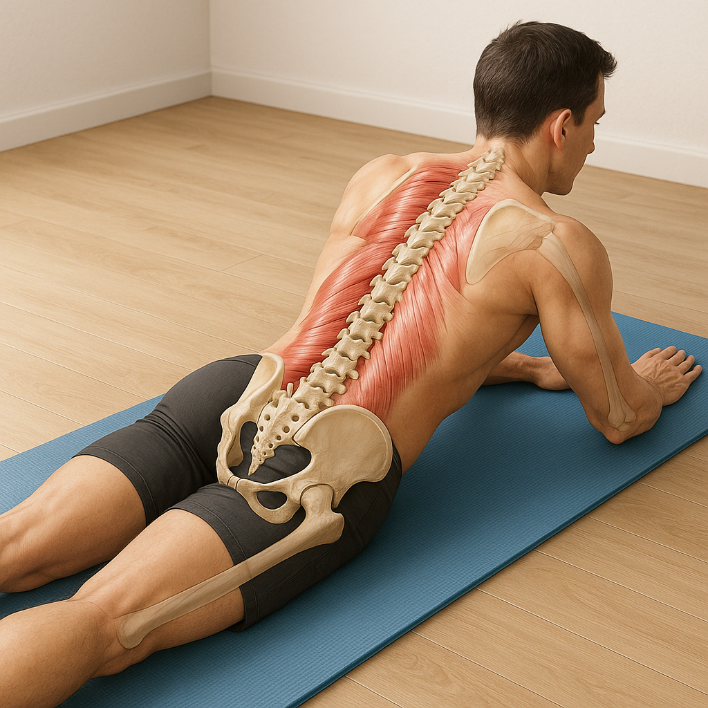 Stärk din ländrygg med dessa enkla övningar hemma - Illustration