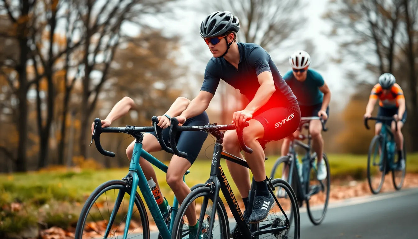 Upptäck hemligheterna bakom att cykla utan knäsmärta - Illustration