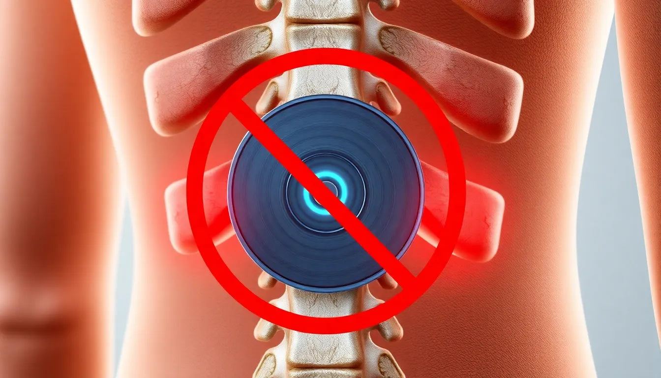 Bli fri från smärta: effektiva lösningar för diskbråck i ryggen - Illustration