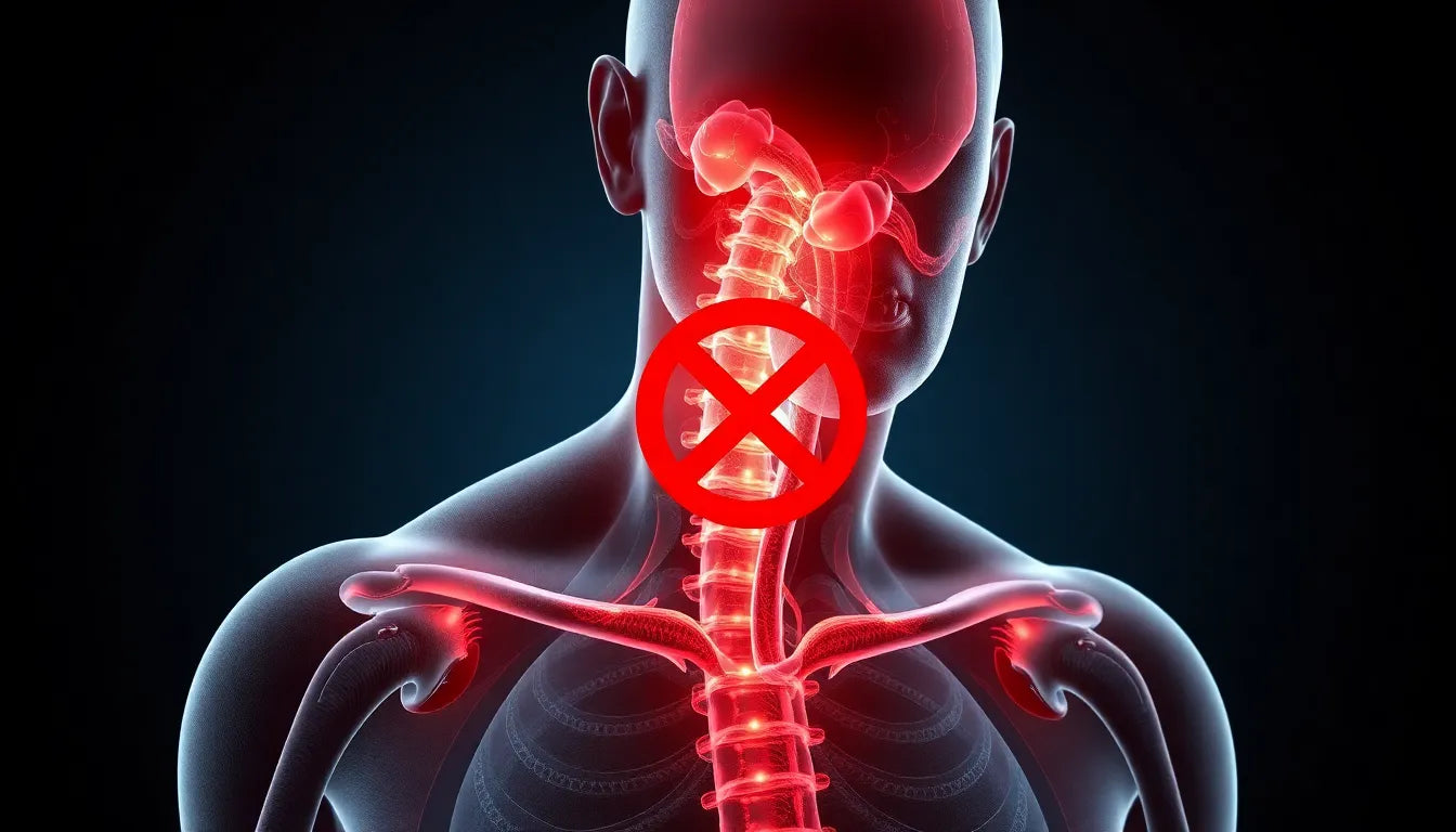 Upptäck sambandet mellan nacksmärta, yrsel och illamående och hur du kan lindra besvären - Illustration