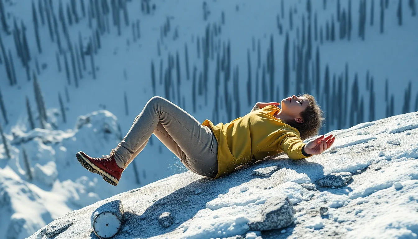 När trappan blir en fälla: så hanterar du ryggsmärta efter ett fall - Illustration