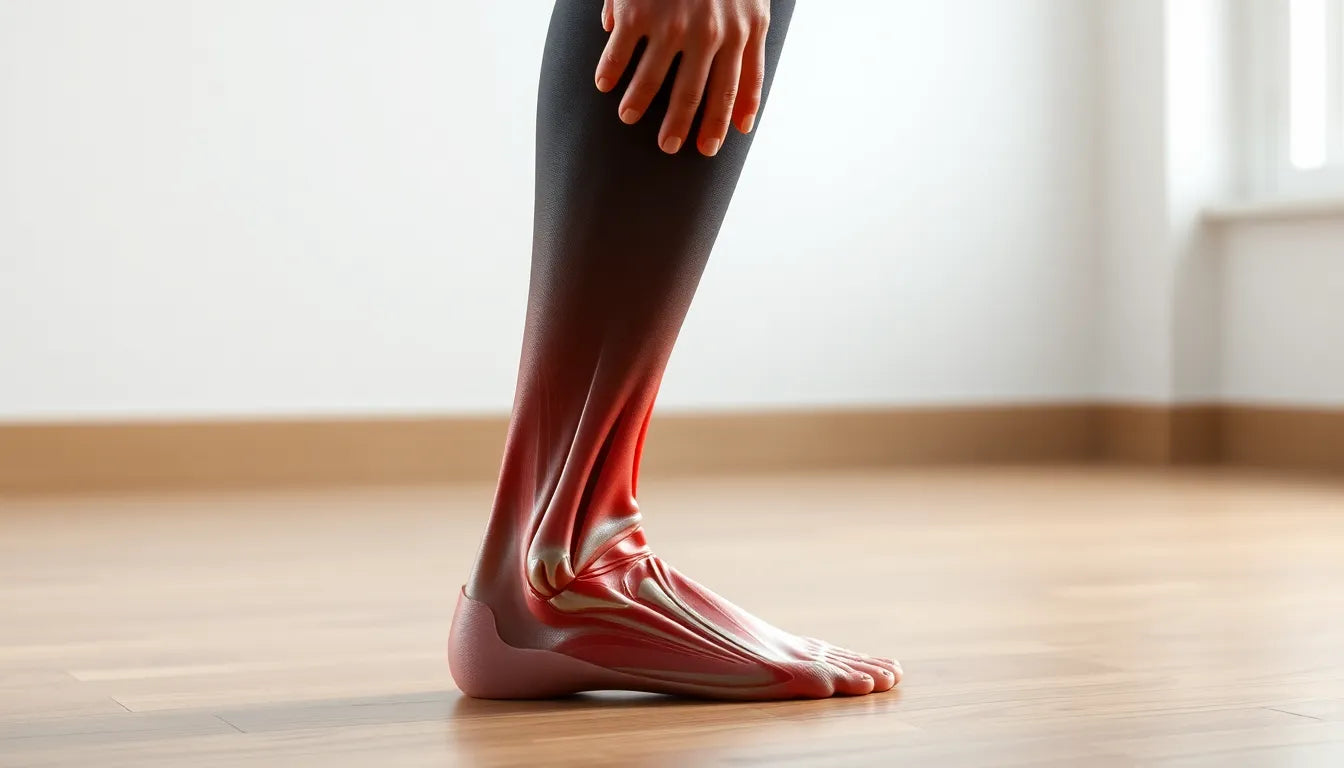 Övningsläsare: upptäck de bästa stretchövningarna för att lindra spända vadmuskler - Illustration