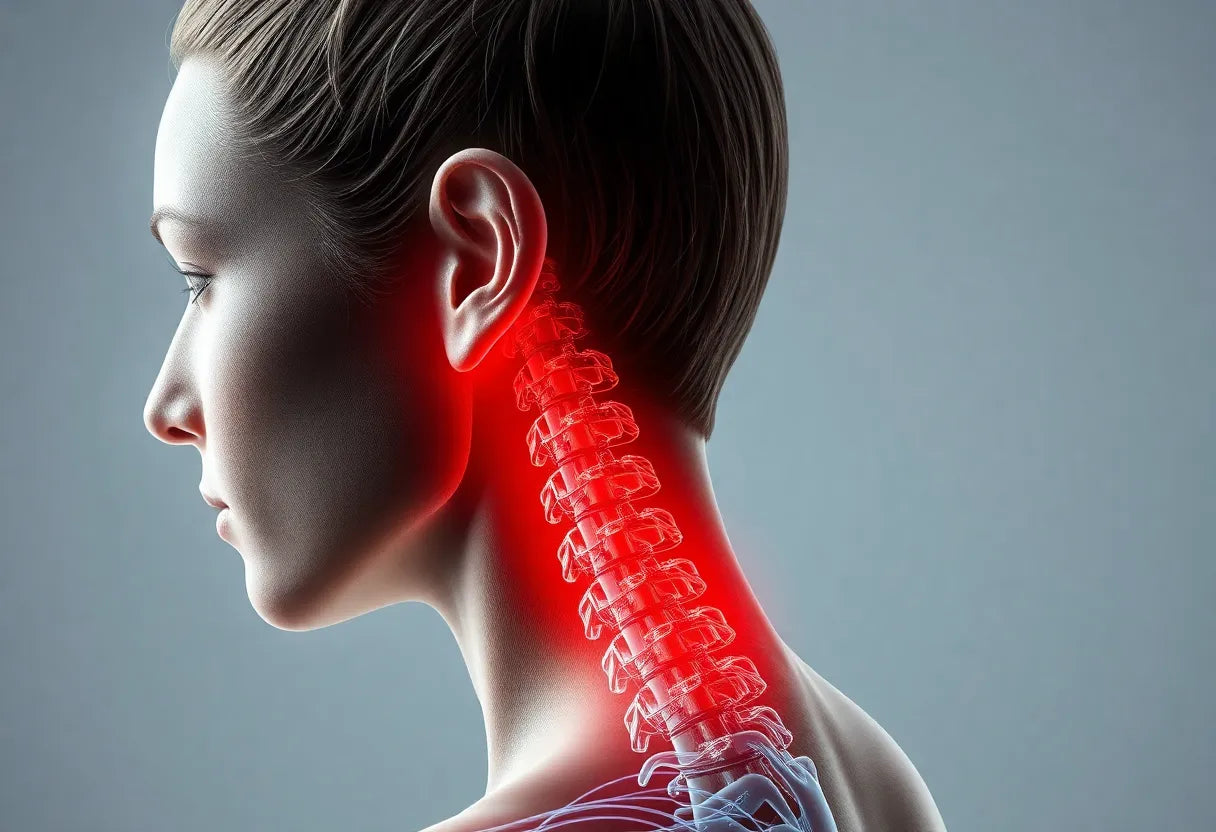 Bli fri från spänningar i nacken med enkla övningar hemma - Illustration