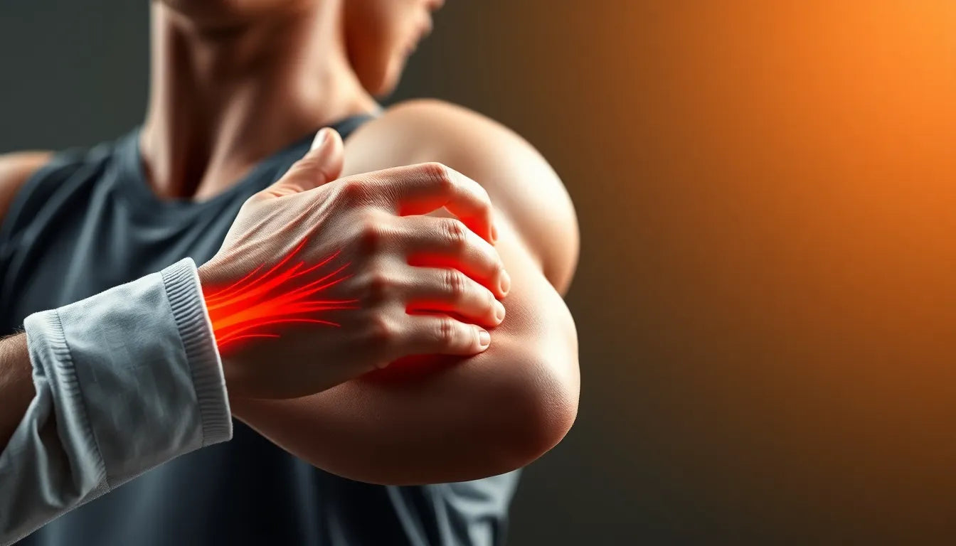 Effektiva elastikövningar för övningsläsare med tennisarmbåge - Illustration