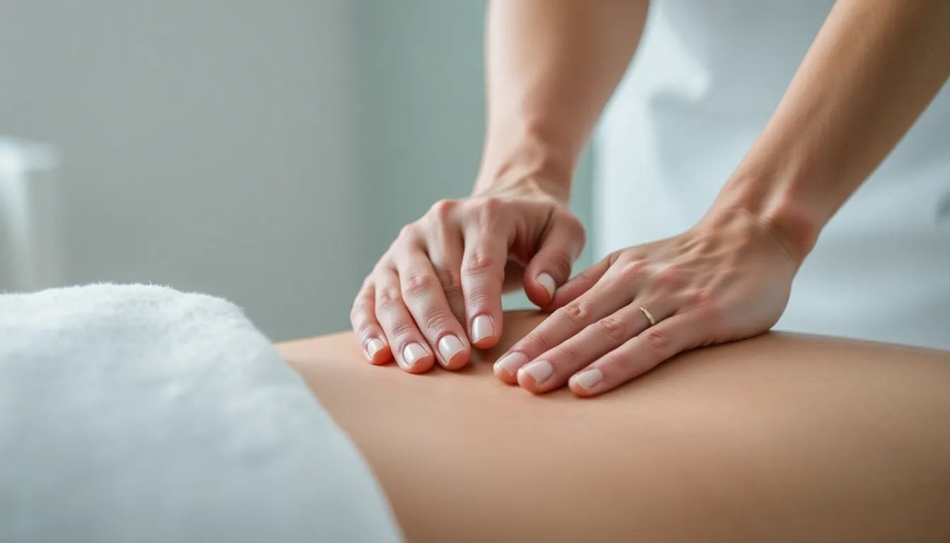 Upptäck massagens kraft vid diskbråck: lindring och återhämtning - Illustration