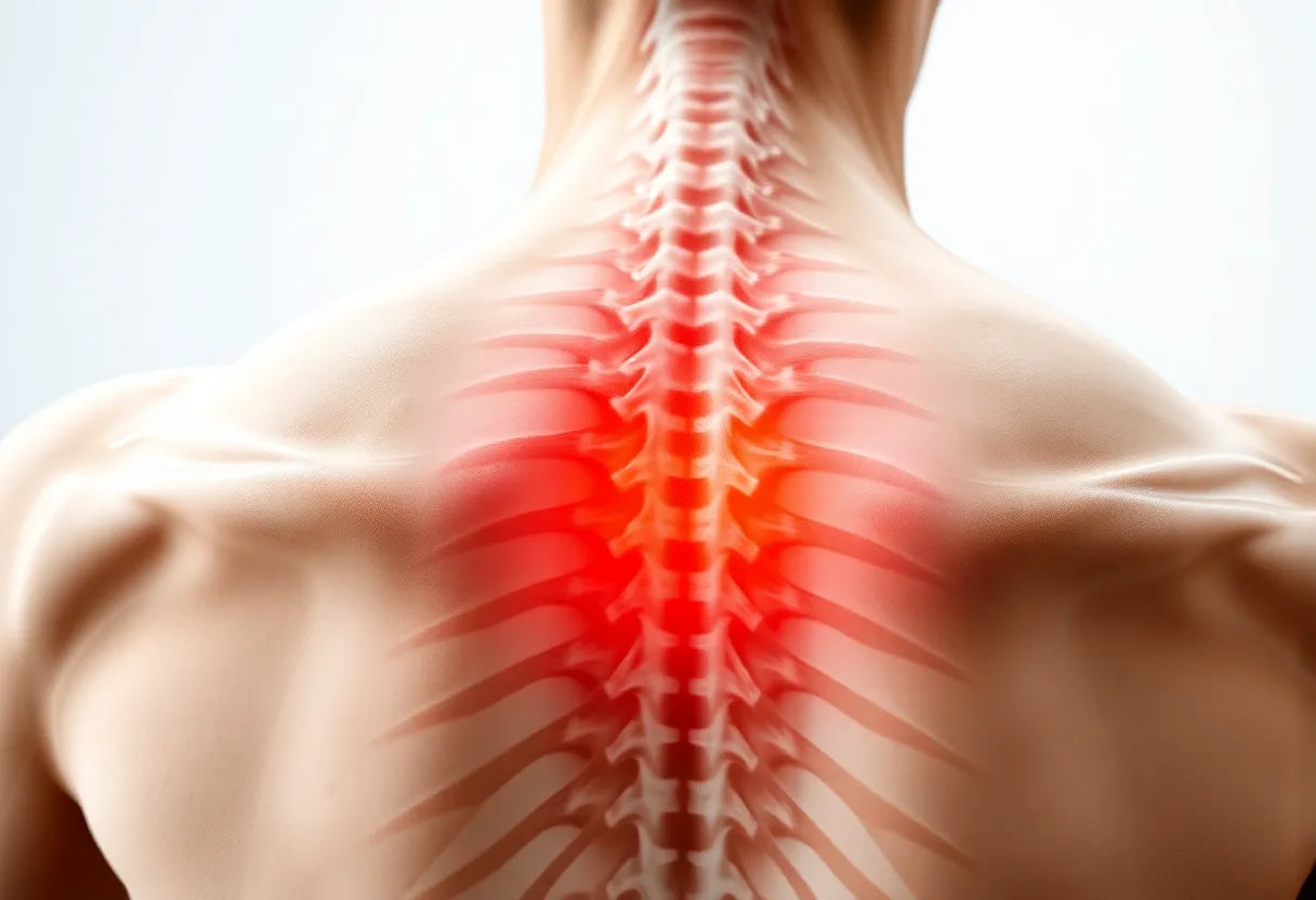 Bli fri från smärta mellan skulderbladen med enkla övningar och hållningstips - Illustration