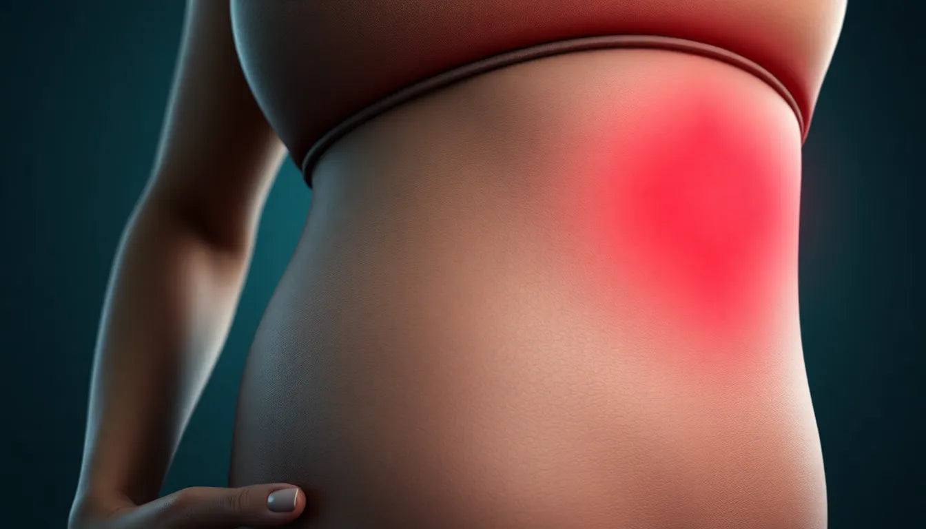 Lär dig varför du får ont i länden tidigt under graviditeten och hur du kan lindra smärtan - Illustration