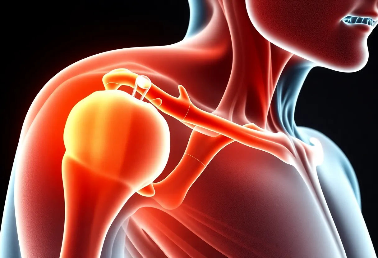 Bli fri från axelsmärta: upptäck orsaker och effektiva lösningar - Illustration