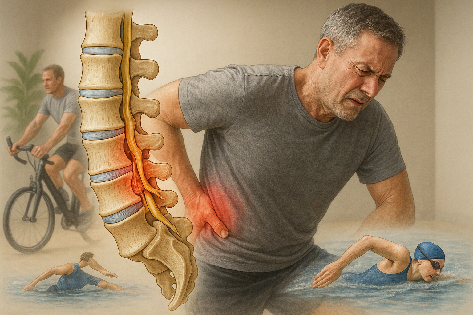 Lindra smärta med dessa effektiva övningar för lumbal spinal stenos - Illustration