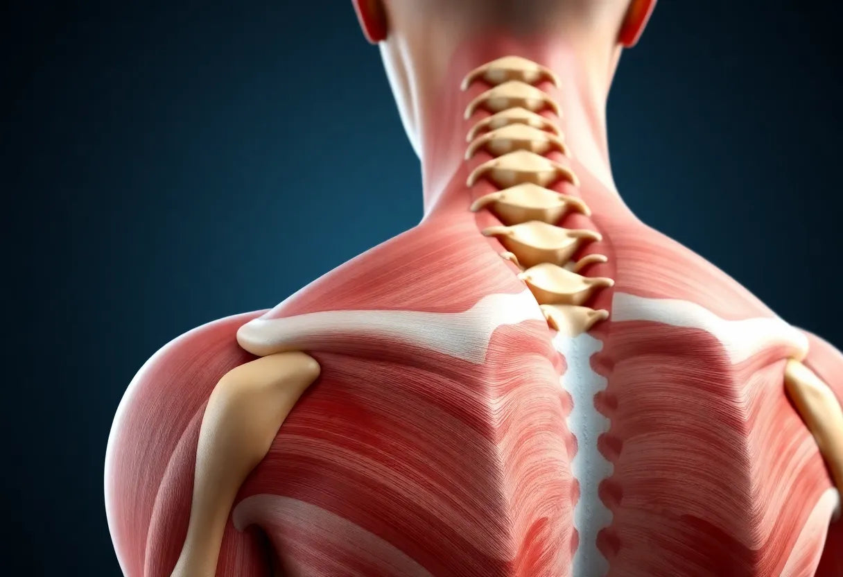 Upptäck ryggens dolda styrka: en guide till dina muskler och deras funktioner - Illustration