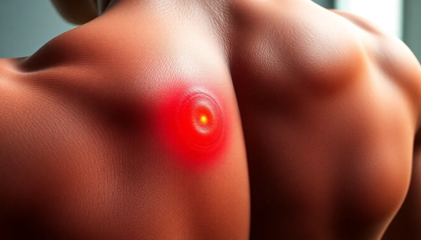 Upptäck de dolda signalerna: så känns muskelknutor i din kropp - Illustration