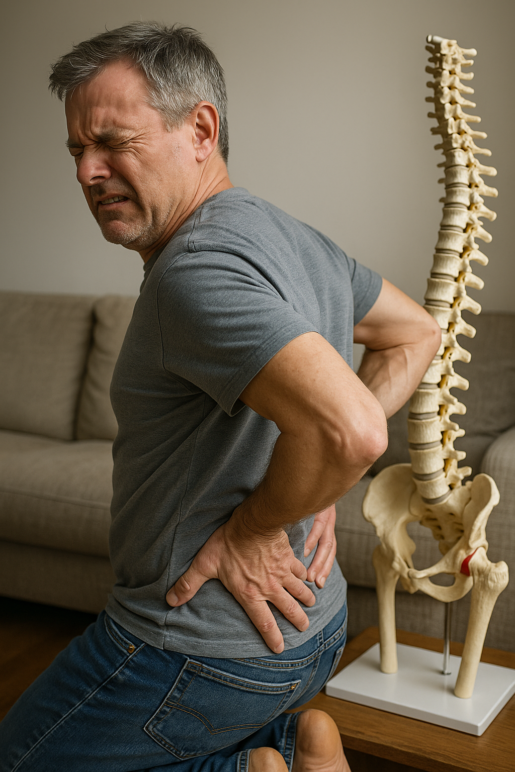 När ryggskottet slår till: så hanterar du plötsligt ont i ryggen - Illustration