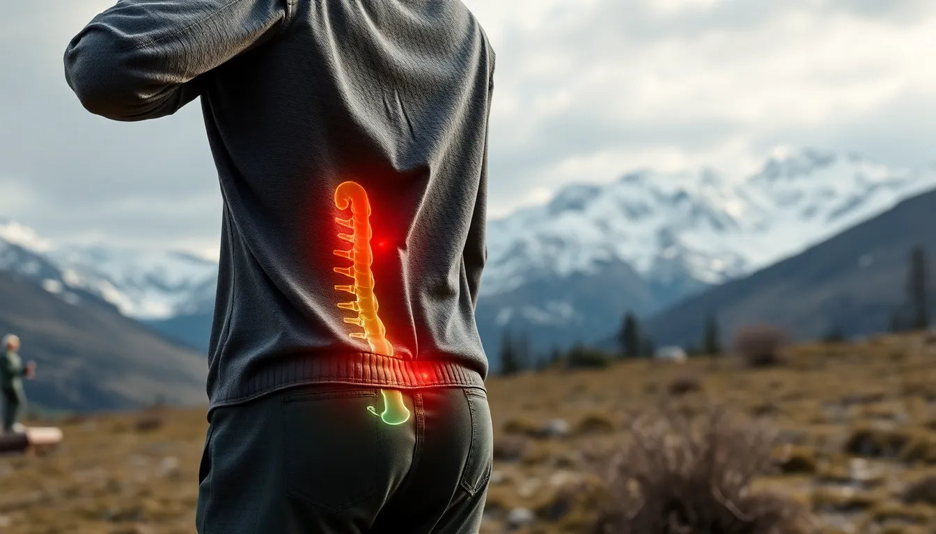 Bli fri från smärta i ländryggen – praktiska tips och råd för en smärtfri vardag - Illustration