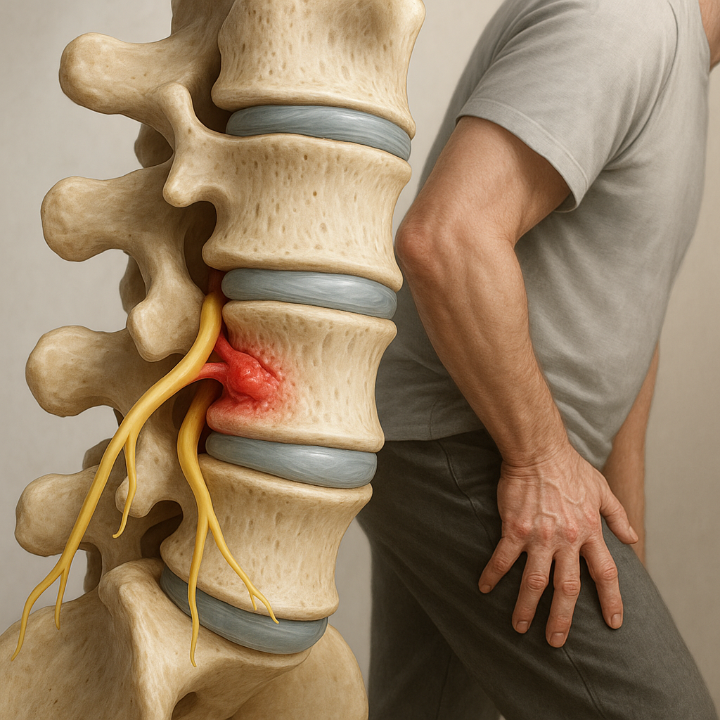 Upptäck orsakerna till spinal stenos och hur du kan lindra smärtan hemma - Illustration