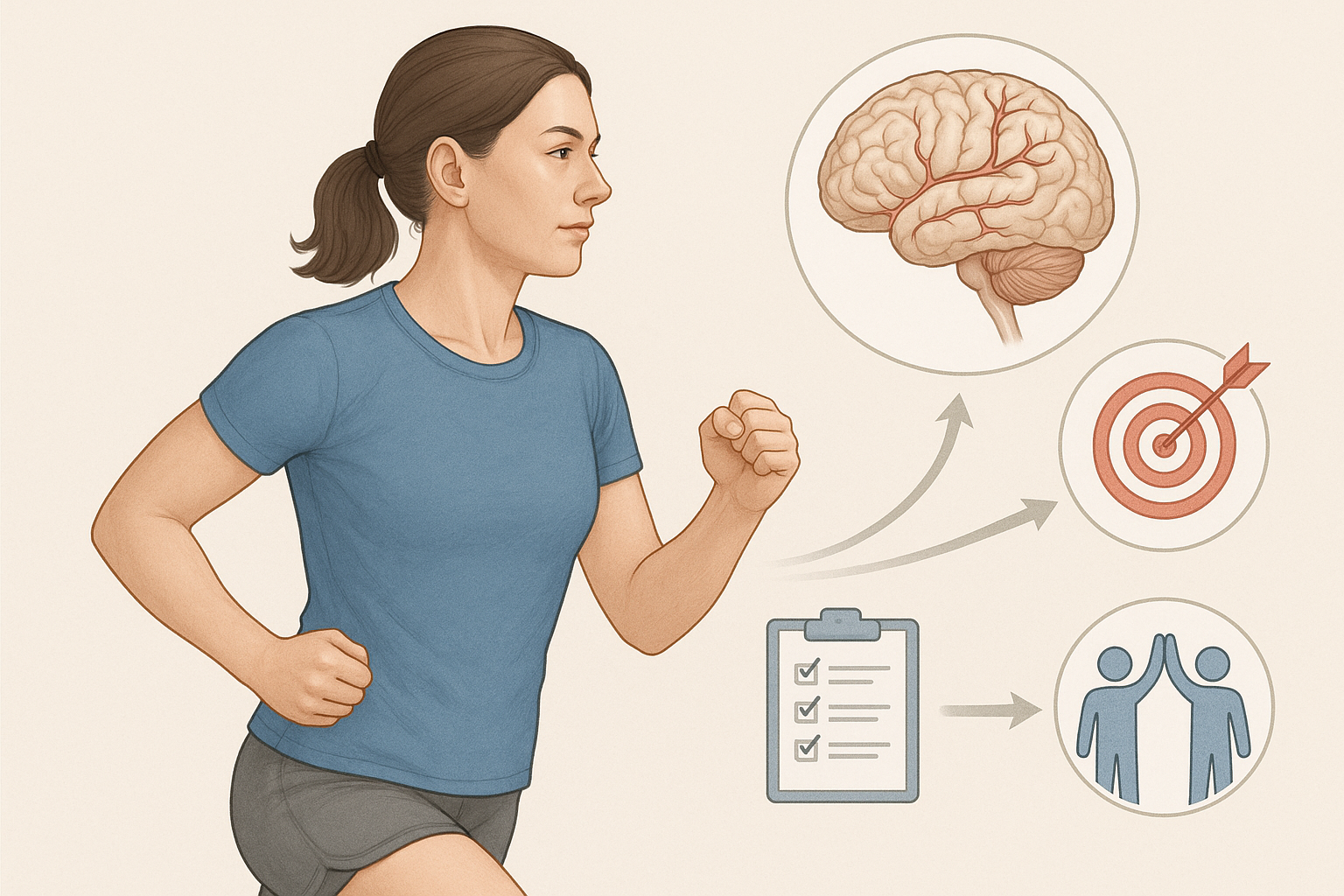 Hitta glädjen i rörelse: så behåller du din fitnessmotivation varje dag - Illustration