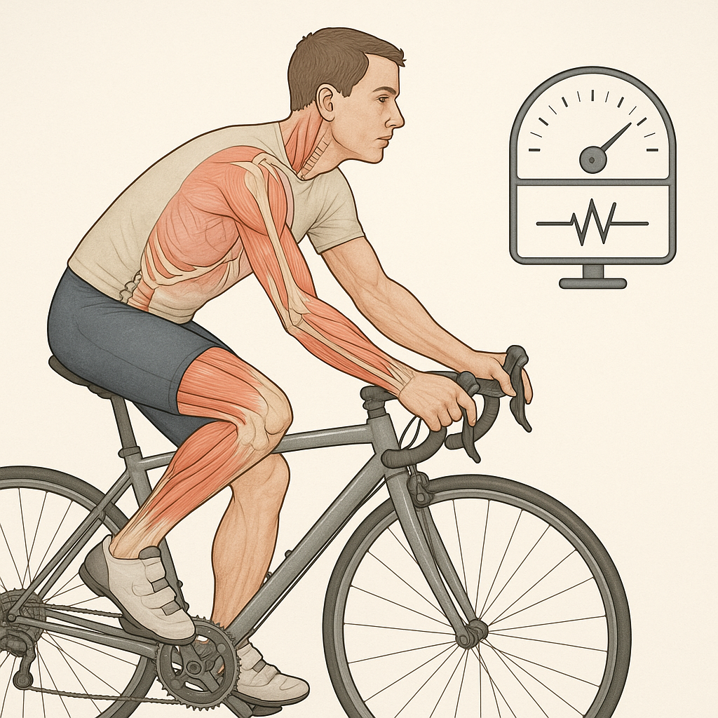Maximera din cykelkraft: hemligheten bakom watt och ergonomi - Illustration