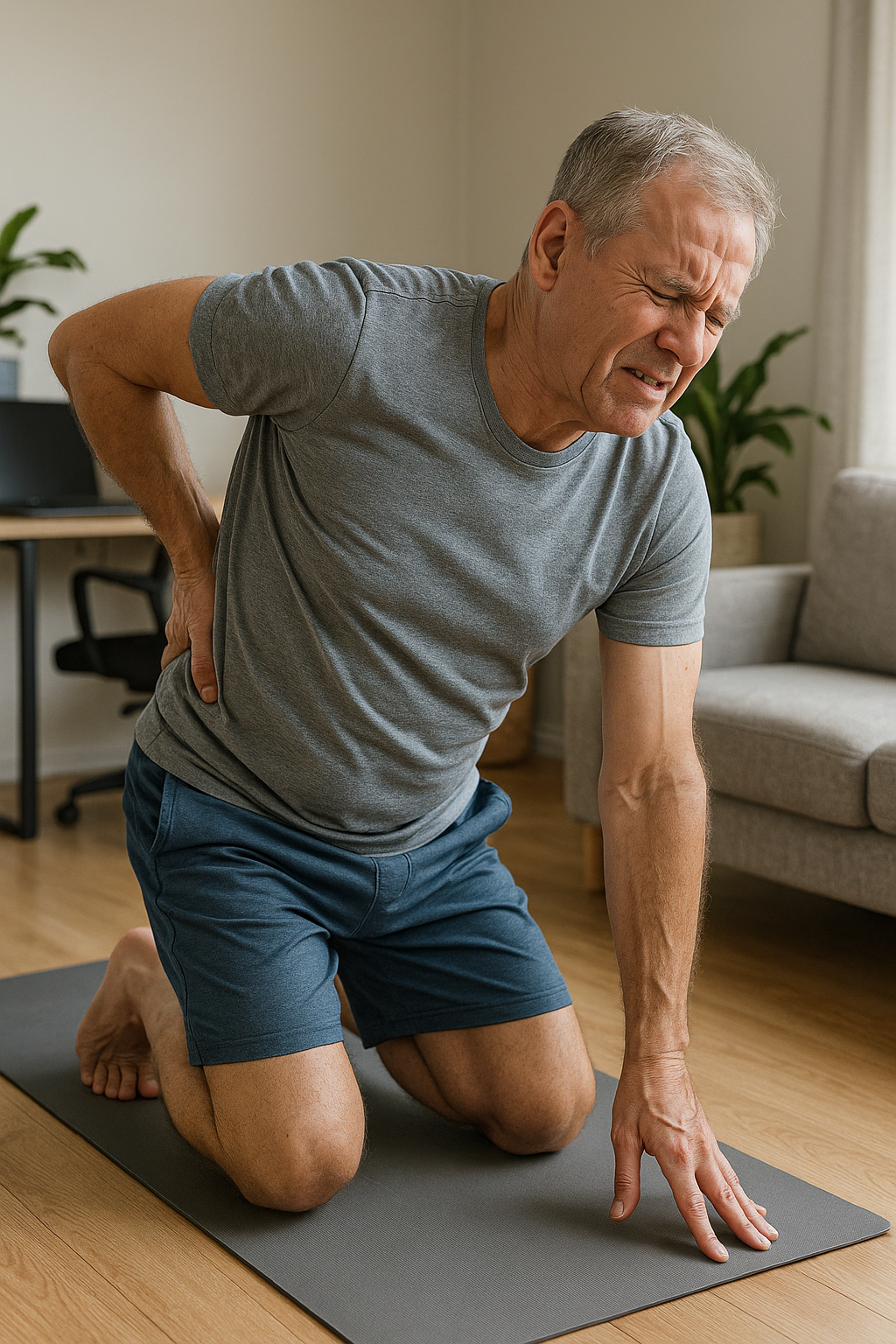 Effektiva övningar för att lindra ryggskott i ländryggen – övningsläsare kan börja idag - Illustration