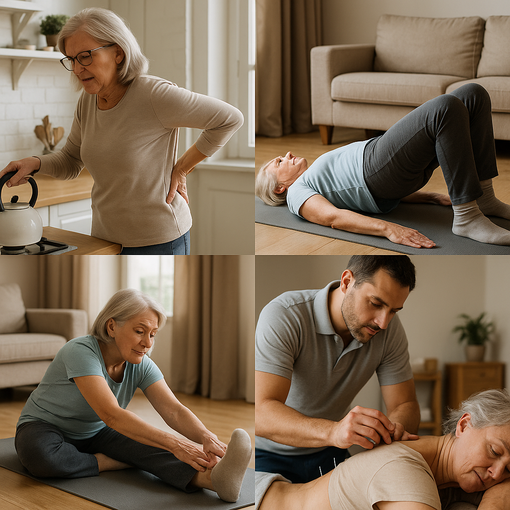 Upptäck de bästa metoderna för att lindra smärta i ländryggen - Illustration