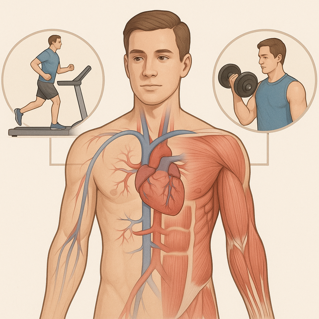 Maximera din träning: så balanserar du cardio och styrketräning för bästa resultat - Illustration