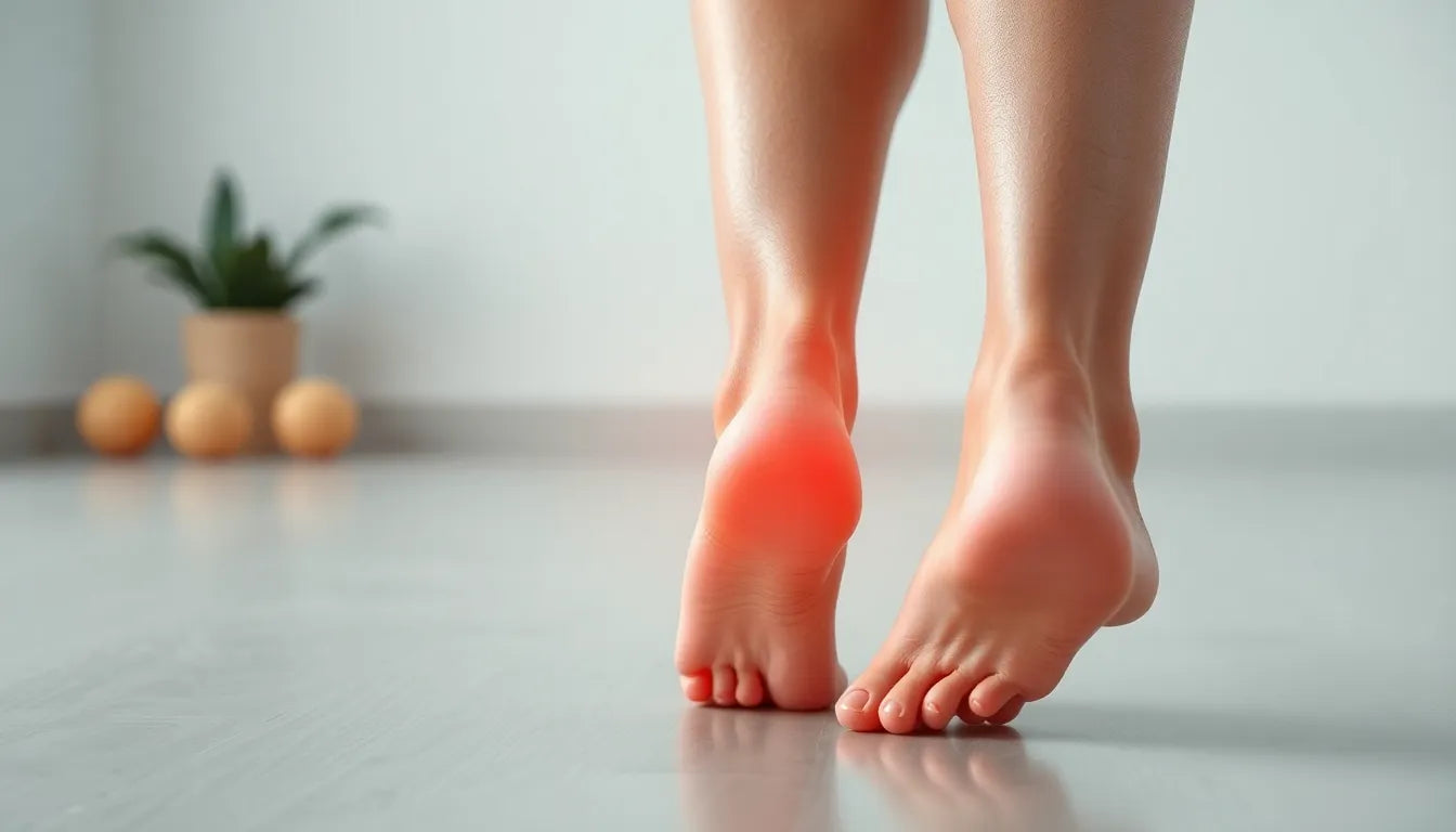 Så lindrar du hälsporre med övningsläsare och massage hemma - Illustration