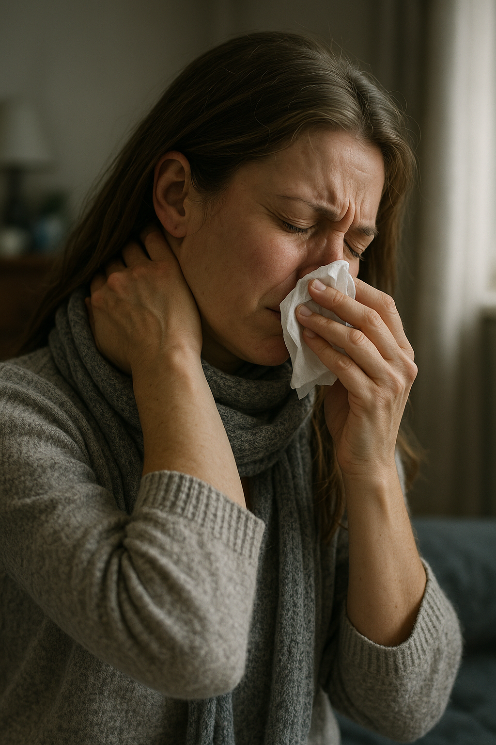 Influenza och nacksmärta: när är det dags att söka hjälp? - Illustration