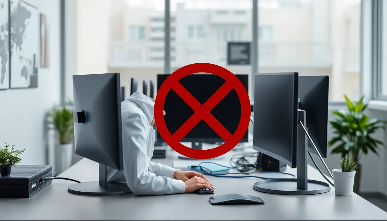 Förbättra din arbetsdag med smart kontorsergonomi - Illustration