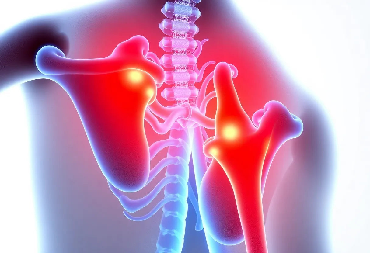 Förebygg och lindra plötslig värk i axlar och nacke med rätt ergonomi och övningar - Illustration
