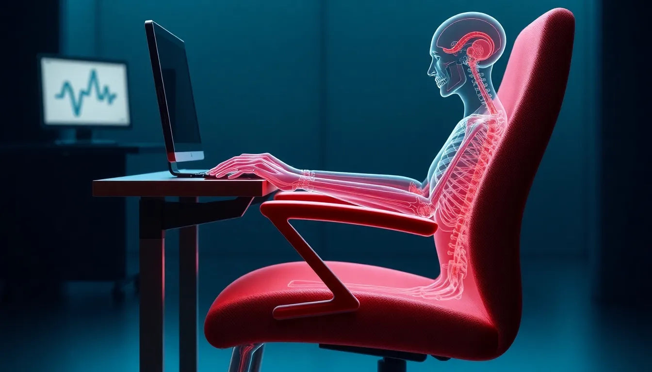 Ergonomiska stolar som revolutionerar ditt arbetsliv och hälsa - Illustration