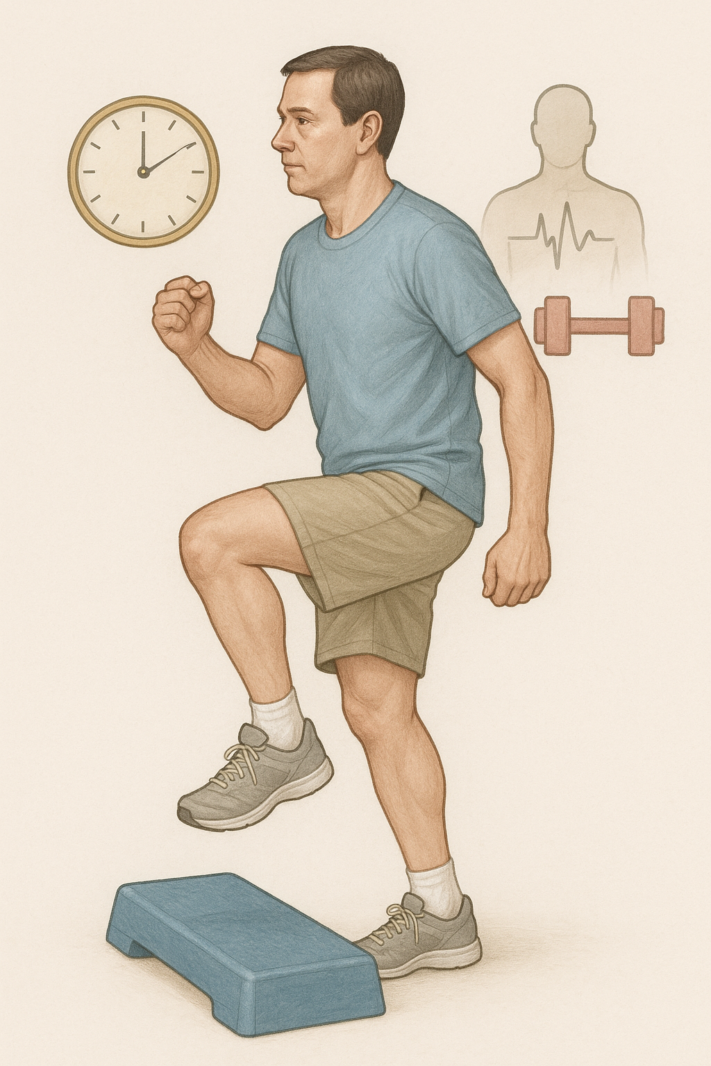 HIIT för nybörjare: starta din fitnessresa med skonsamma intervaller - Illustration