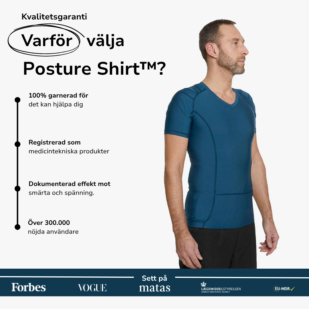 Men's Posture Shirt™ - Blå
