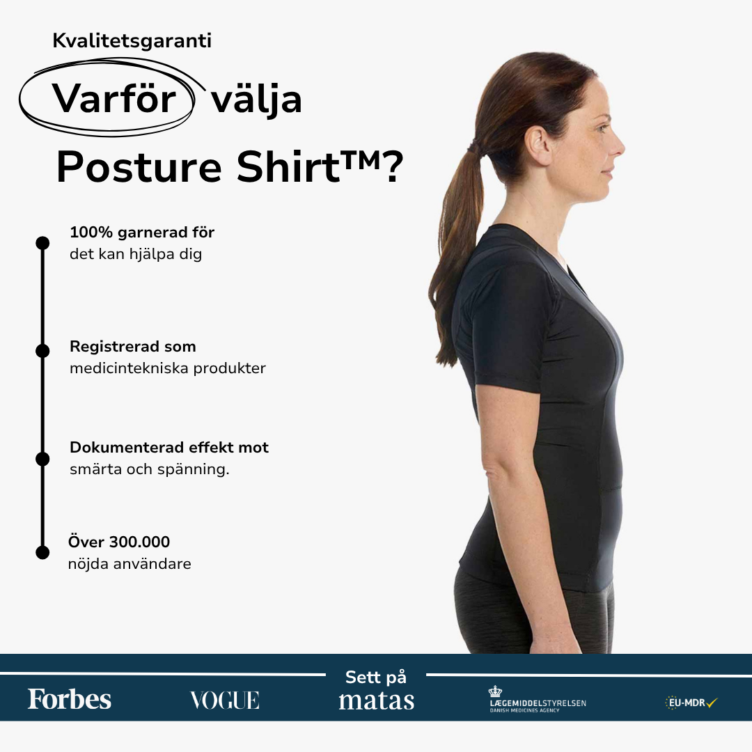 Women's Posture Shirt™ Zipper - Svart B-STOCK