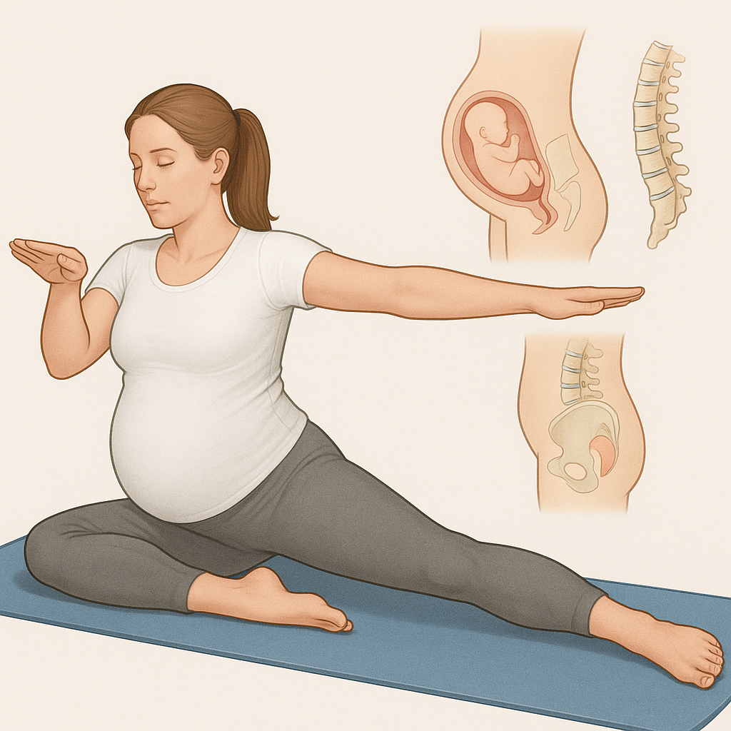 Stärk kroppen och sinnet med pilates under graviditeten - Illustration