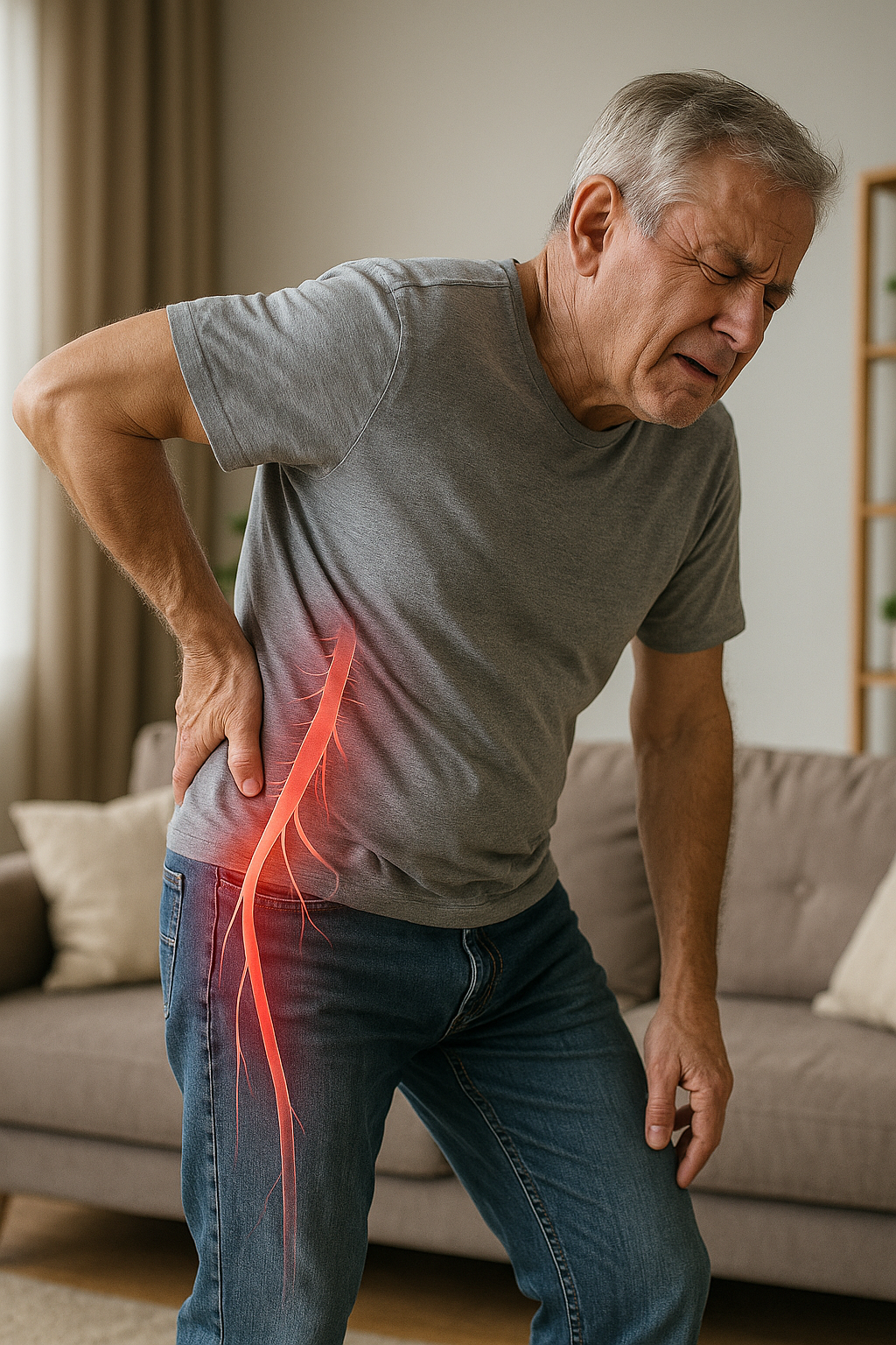 Bli kvitt ischiasnervsmärtor i ländryggen med dessa enkla tips - Illustration