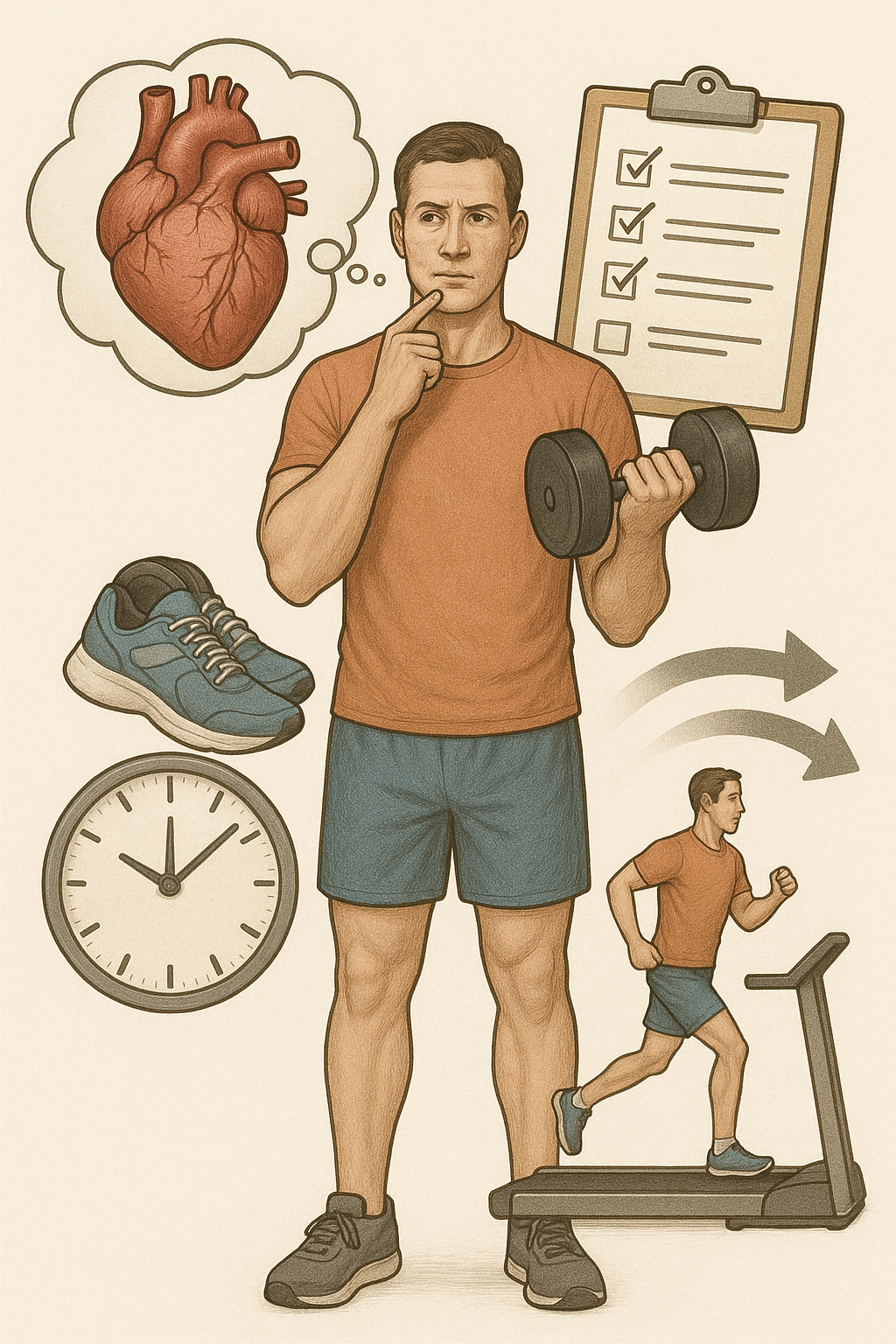 Motivation för träning: hitta glädjen och håll fast vid den - Illustration