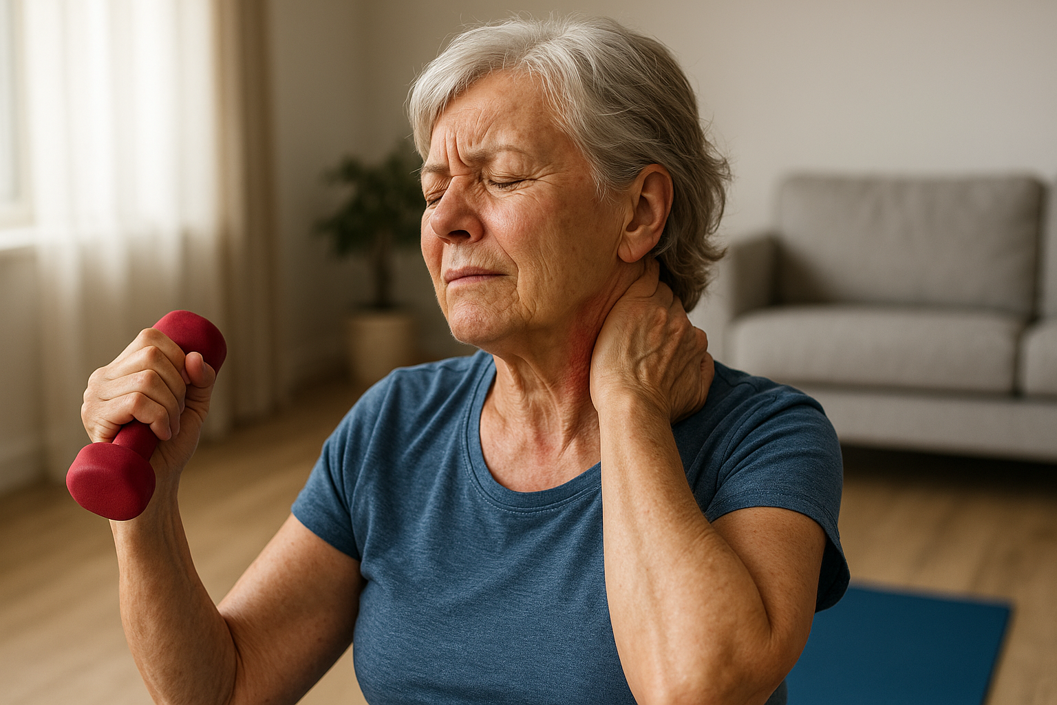 Effektiva nackövningar från reumatikerförbundet för övningsläsare som vill lindra smärta och förbättra rörligheten - Illustration